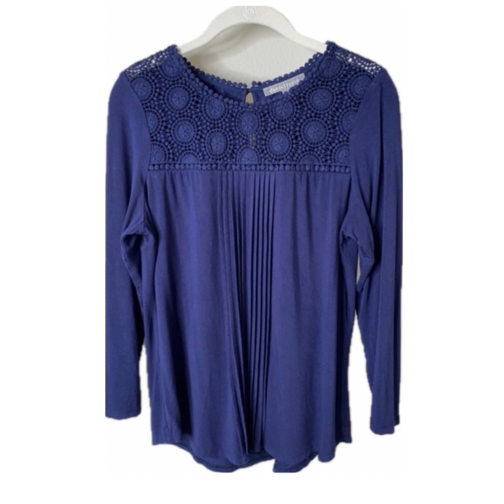 Sz M Daniel Rainn Navy Pleat front
